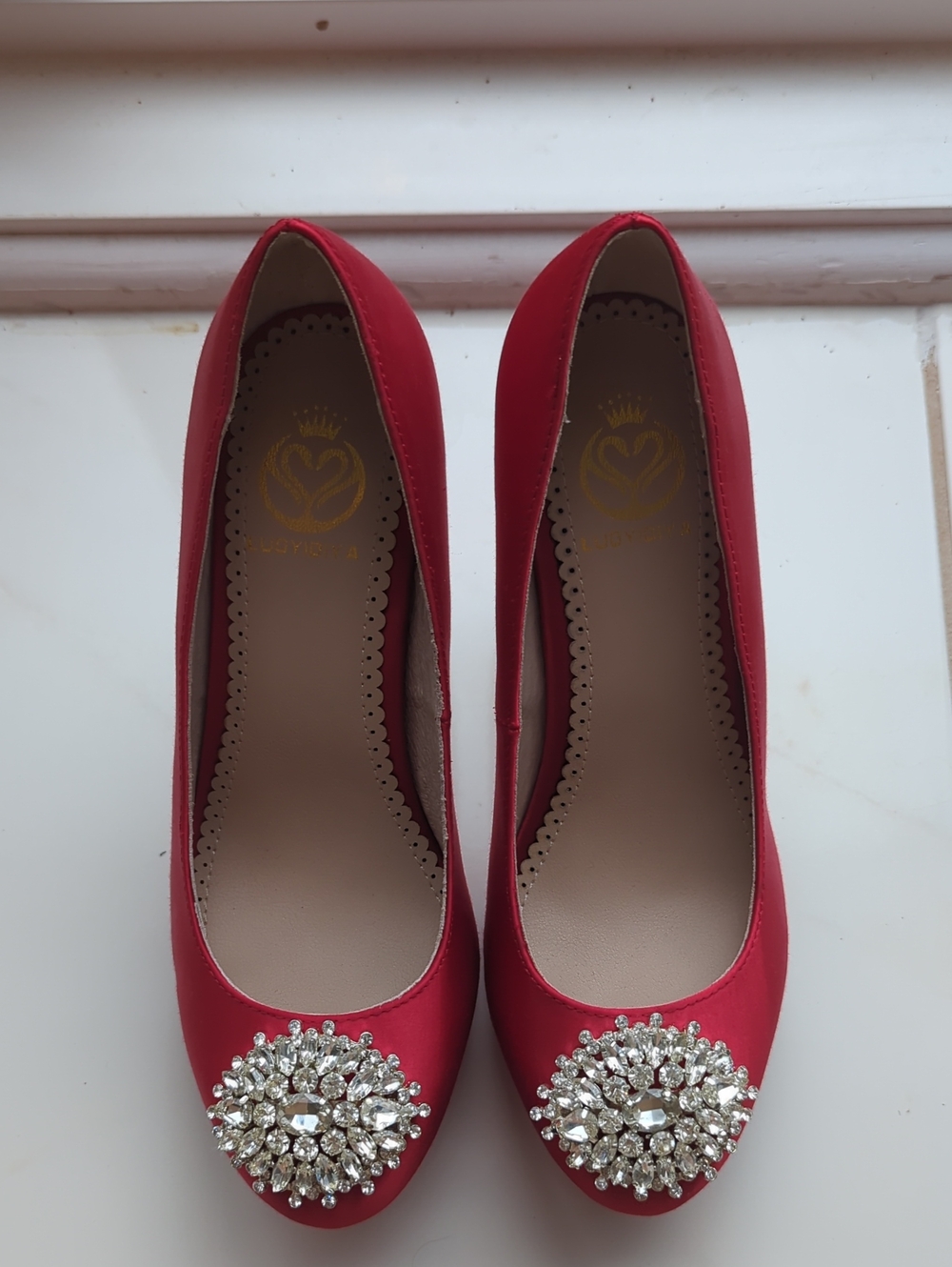 Red Jeweled Ballet 👠 for Women